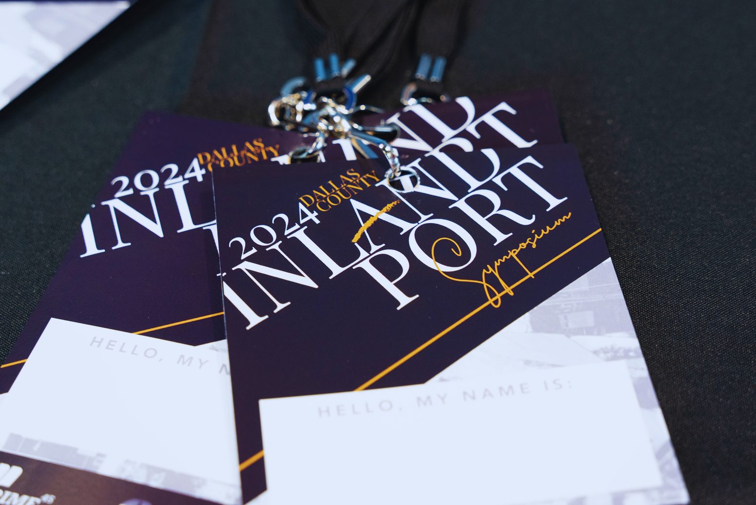 Guests connecting at a past Inland Port Symposium